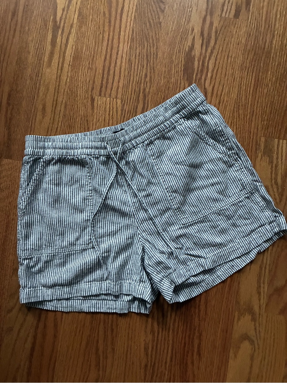 J.Crew Striped Drawstring Women’s Shorts - Blue/White